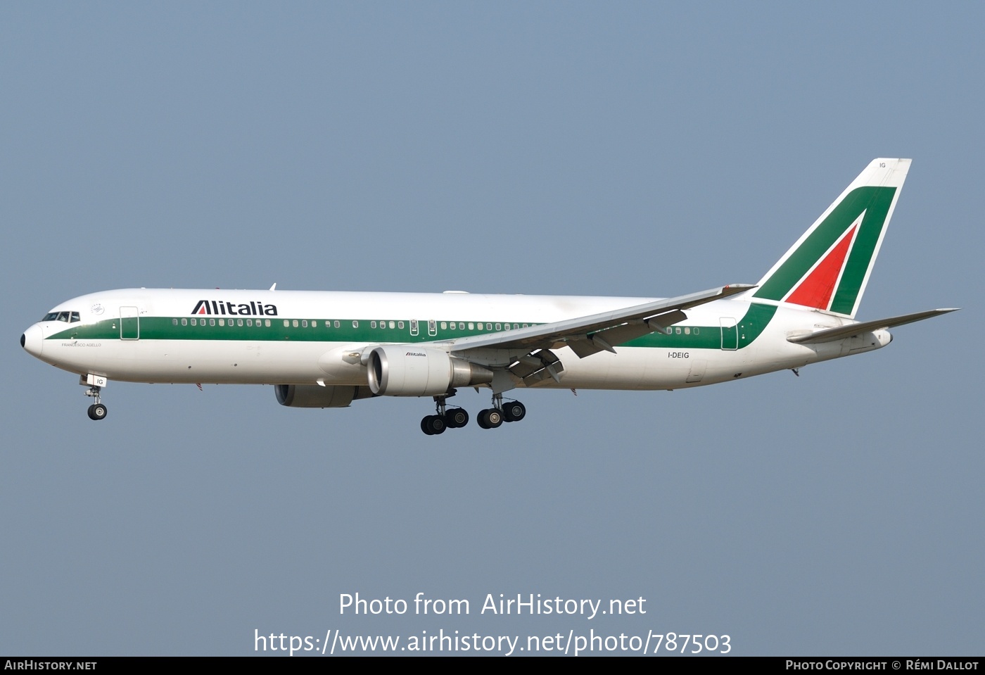 Aircraft Photo of I-DEIG | Boeing 767-33A/ER | Alitalia | AirHistory.net #787503