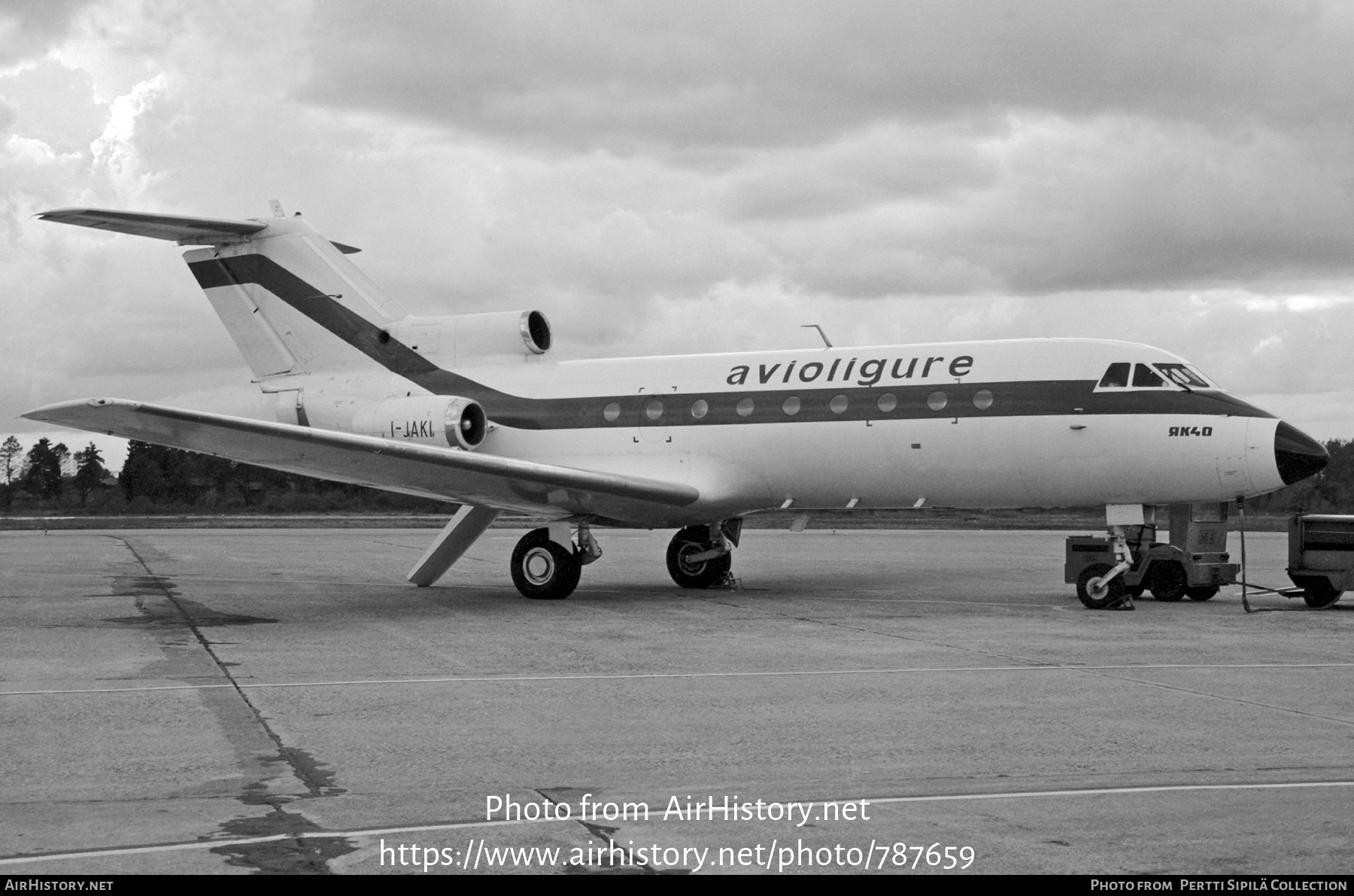 Aircraft Photo of I-JAKI | Yakovlev Yak-40EC | Avio Ligure | AirHistory.net #787659