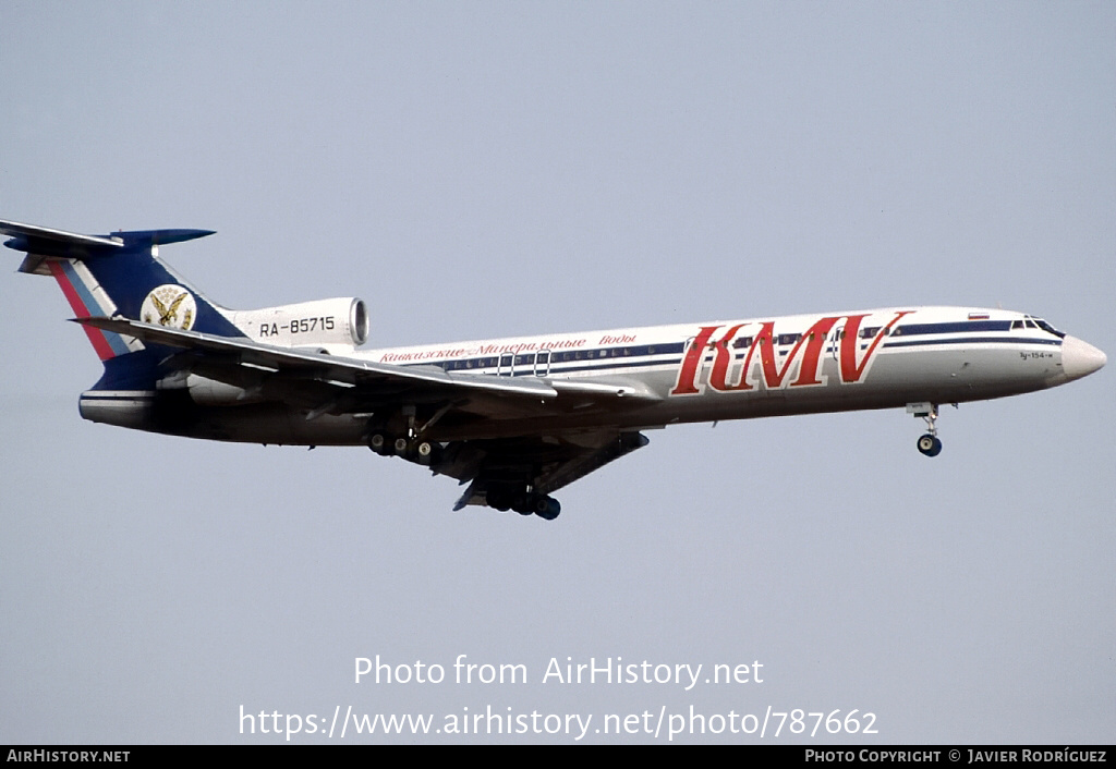 Aircraft Photo of RA-85715 | Tupolev Tu-154M | KMV - Kavkazskie Mineralnye Vody | AirHistory.net #787662