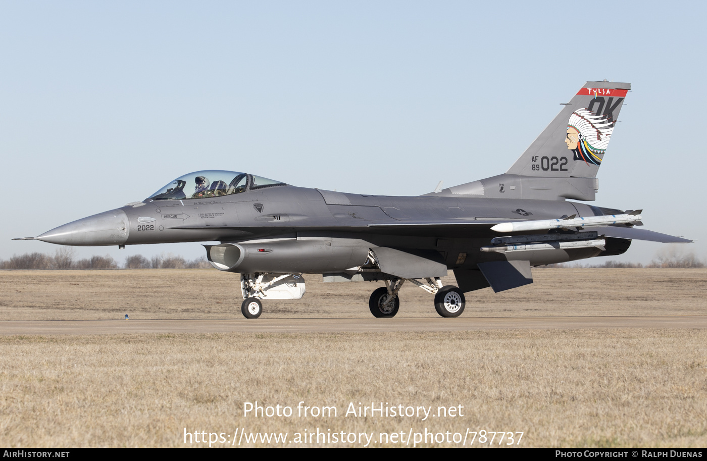 Aircraft Photo of 89-2022 / AF89-022 | General Dynamics F-16CM Fighting Falcon | USA - Air Force | AirHistory.net #787737