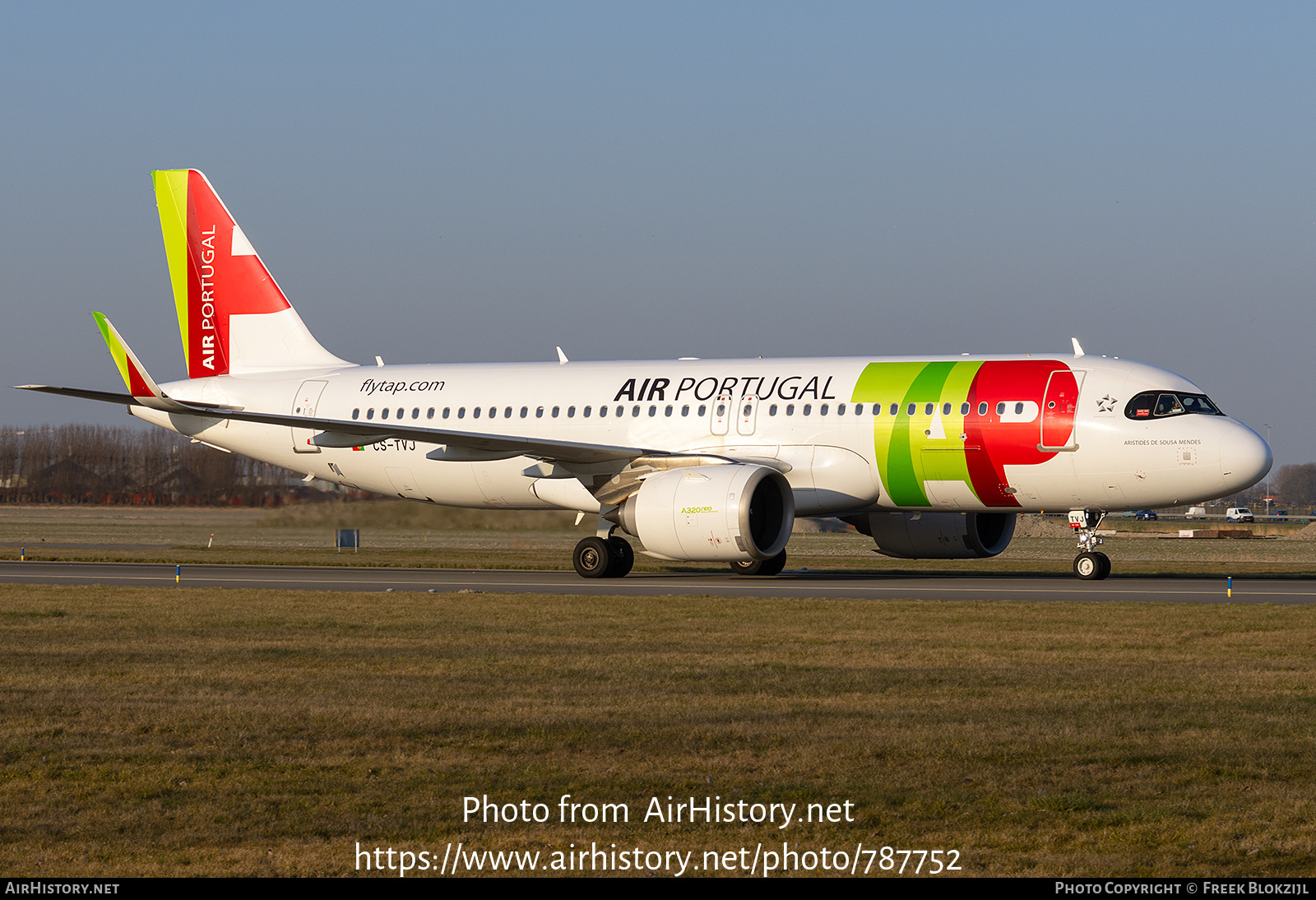 Aircraft Photo of CS-TVJ | Airbus A320-251N | TAP Air Portugal | AirHistory.net #787752