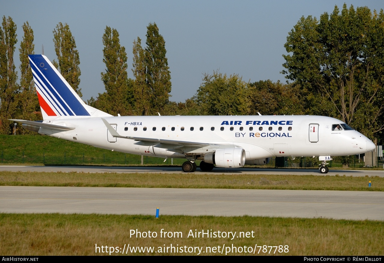 Aircraft Photo of F-HBXA | Embraer 170LR (ERJ-170-100LR) | Air France | AirHistory.net #787788