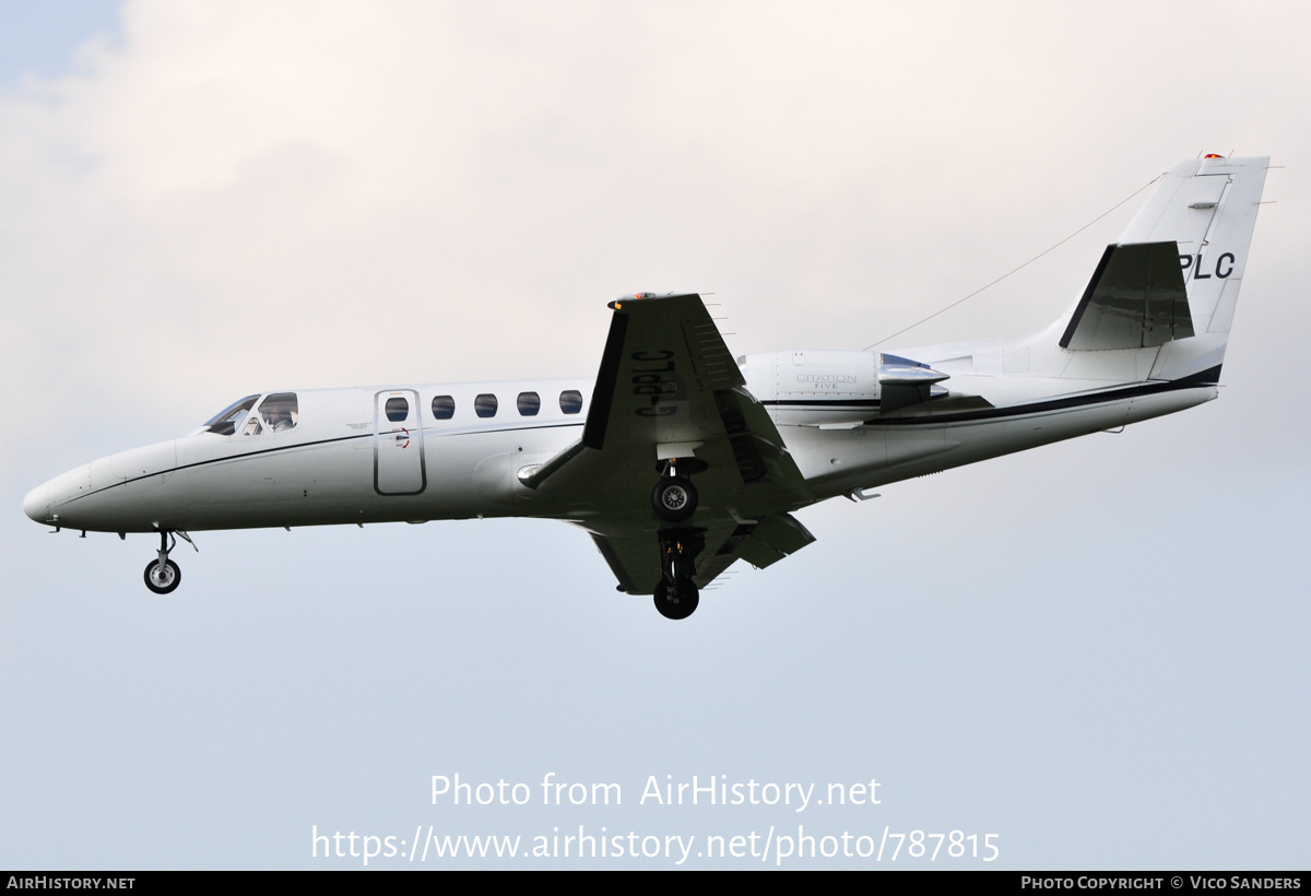 Aircraft Photo of G-PPLC | Cessna 560 Citation V | AirHistory.net #787815