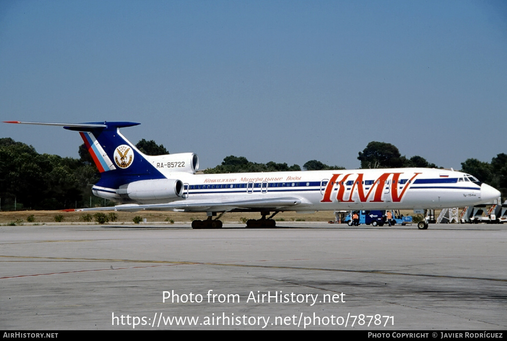 Aircraft Photo of RA-85722 | Tupolev Tu-154M | KMV - Kavkazskie Mineralnye Vody | AirHistory.net #787871