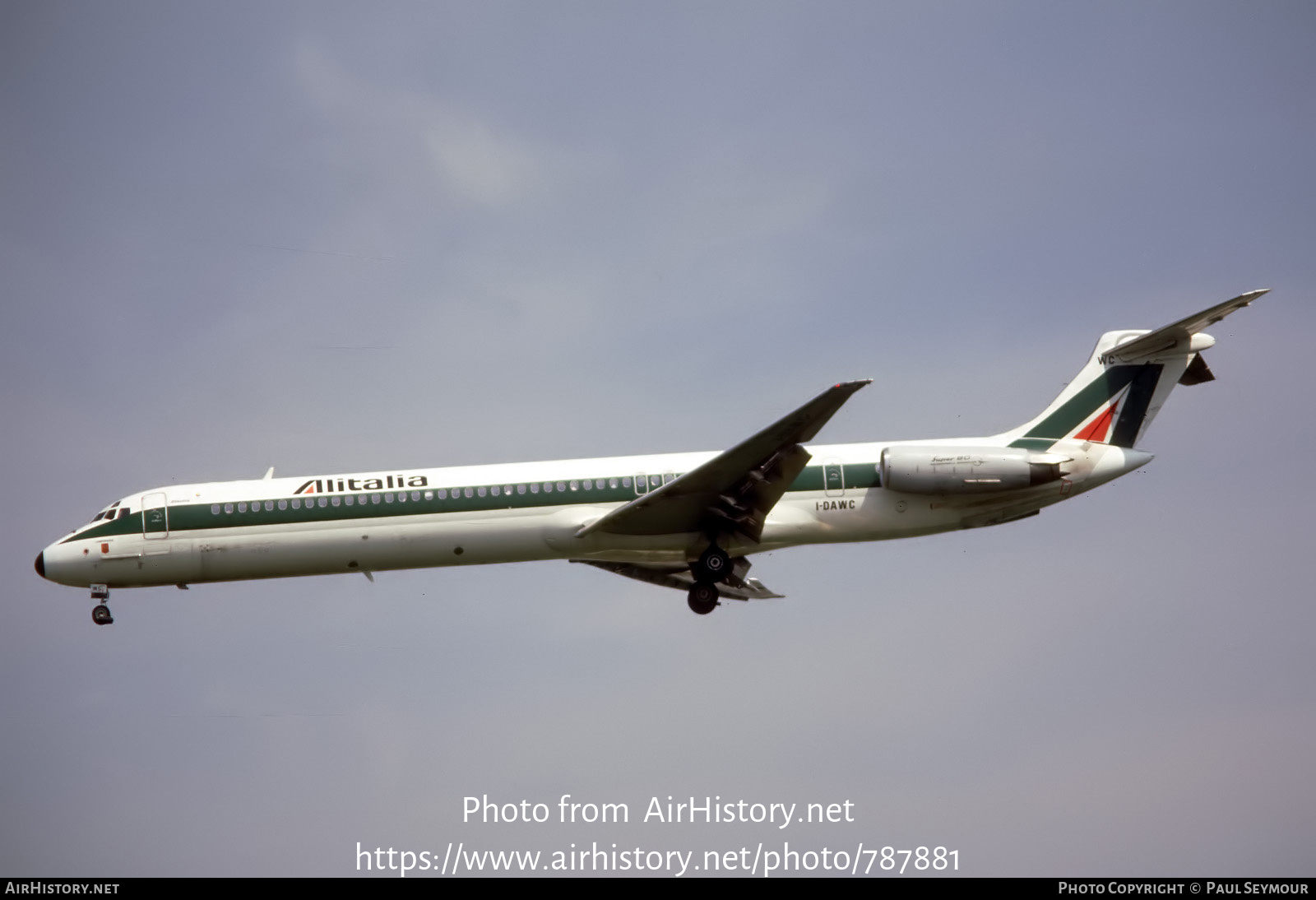 Aircraft Photo of I-DAWC | McDonnell Douglas MD-82 (DC-9-82) | Alitalia | AirHistory.net #787881