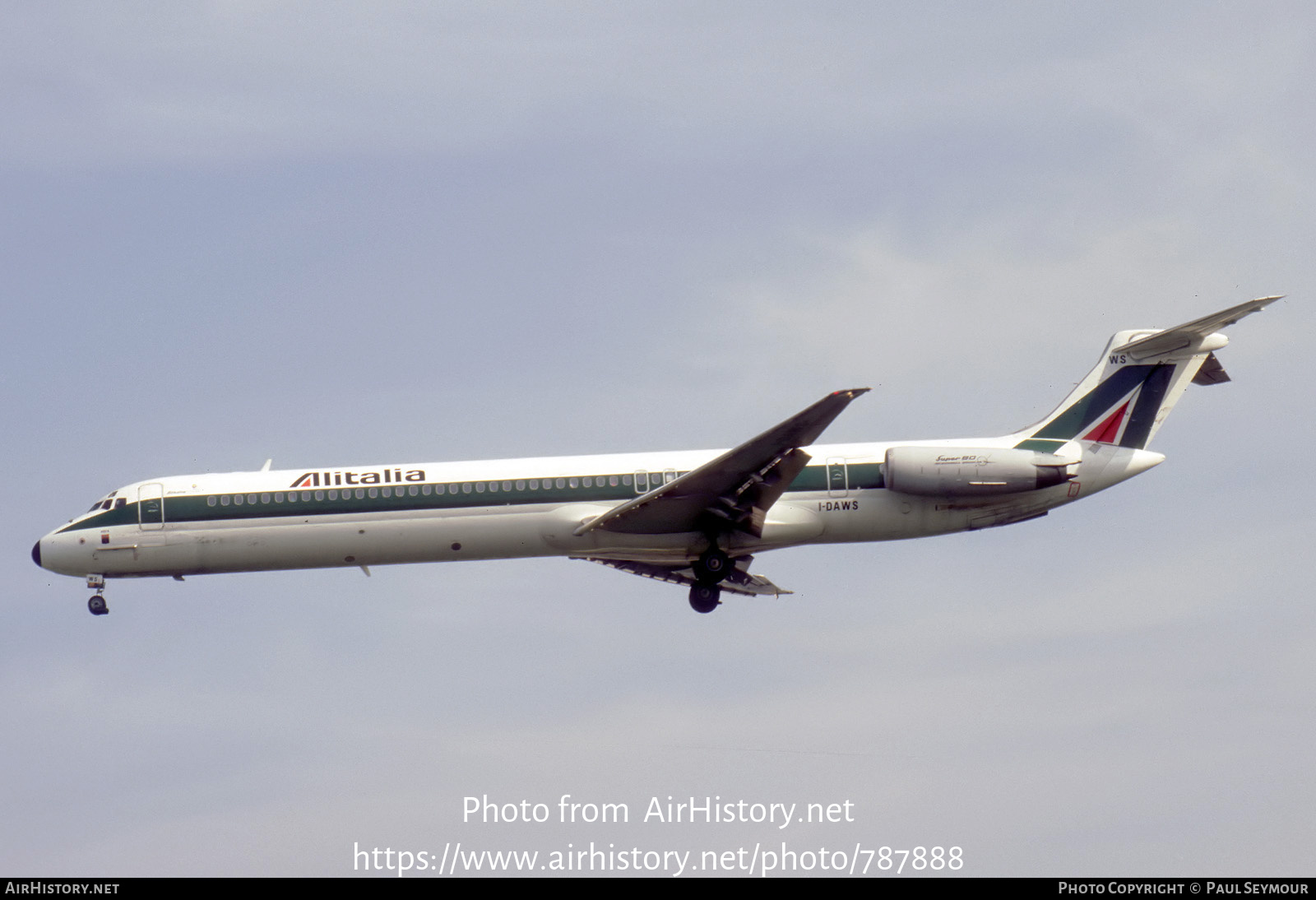 Aircraft Photo of I-DAWS | McDonnell Douglas MD-82 (DC-9-82) | Alitalia | AirHistory.net #787888