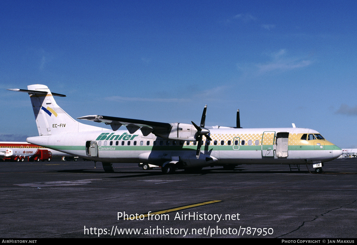 Aircraft Photo of EC-FIV | ATR ATR-72-201 | Binter Canarias | AirHistory.net #787950