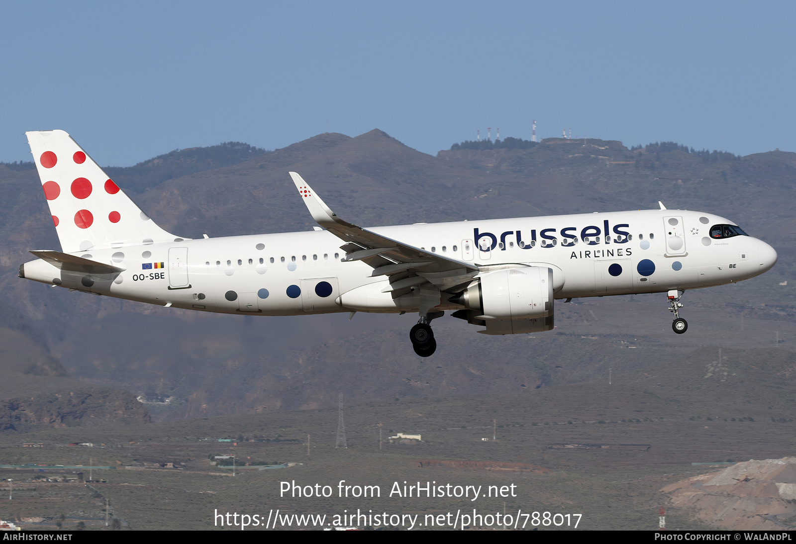 Aircraft Photo of OO-SBE | Airbus A320-251N | Brussels Airlines | AirHistory.net #788017