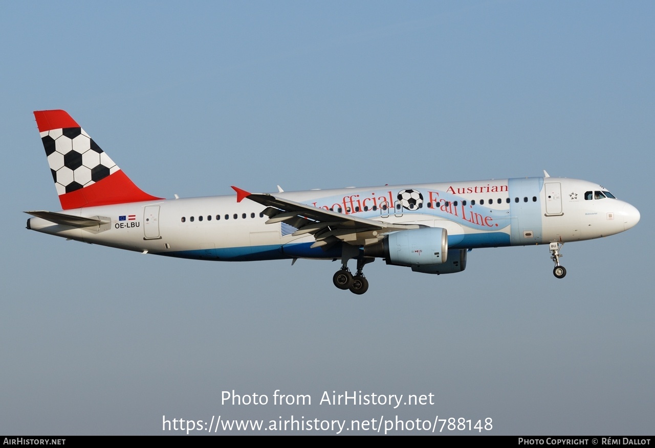 Aircraft Photo of OE-LBU | Airbus A320-214 | Austrian Airlines | AirHistory.net #788148