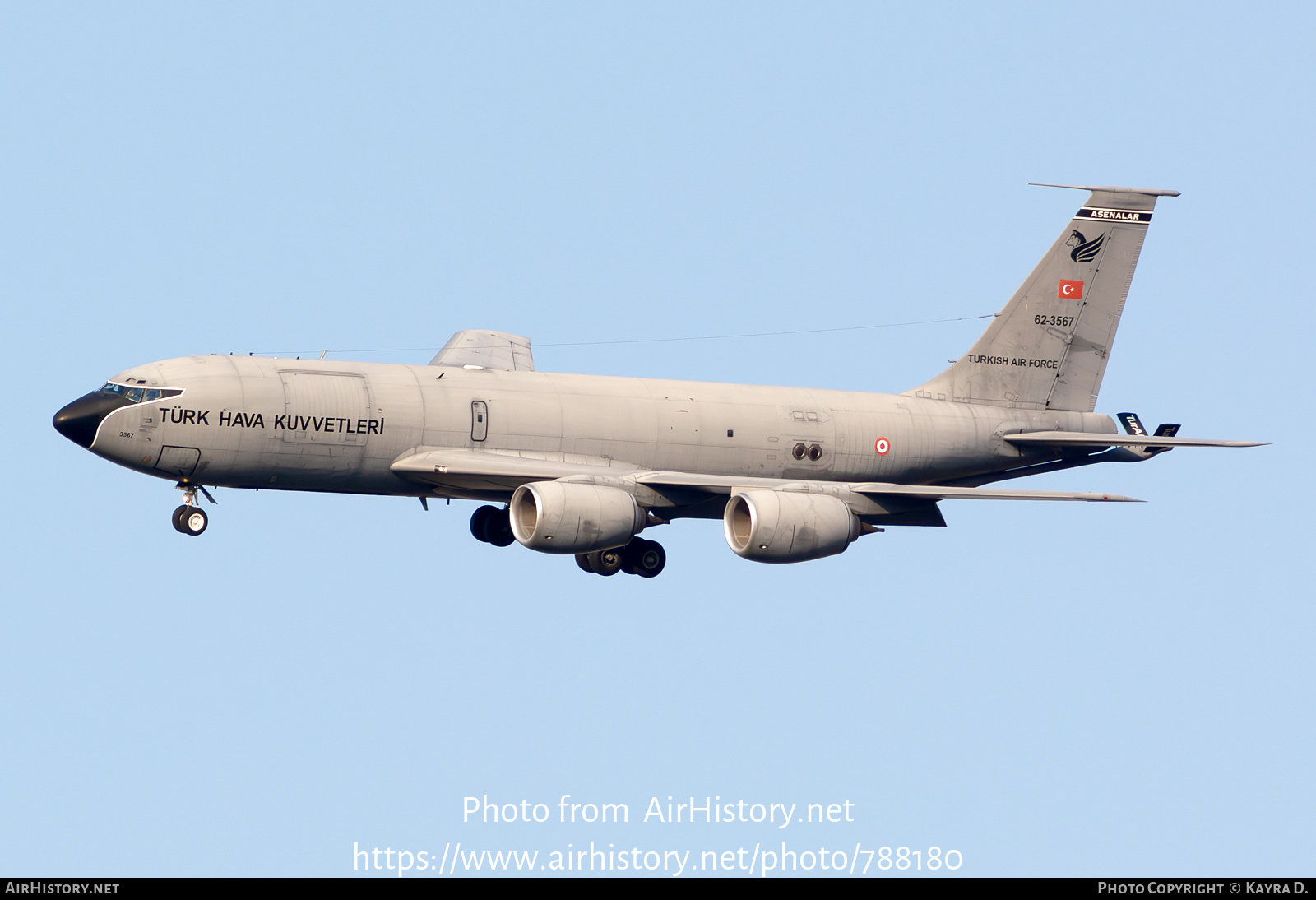 Aircraft Photo of 62-3567 / 3567 | Boeing KC-135A Stratotanker | Turkey - Air Force | AirHistory.net #788180