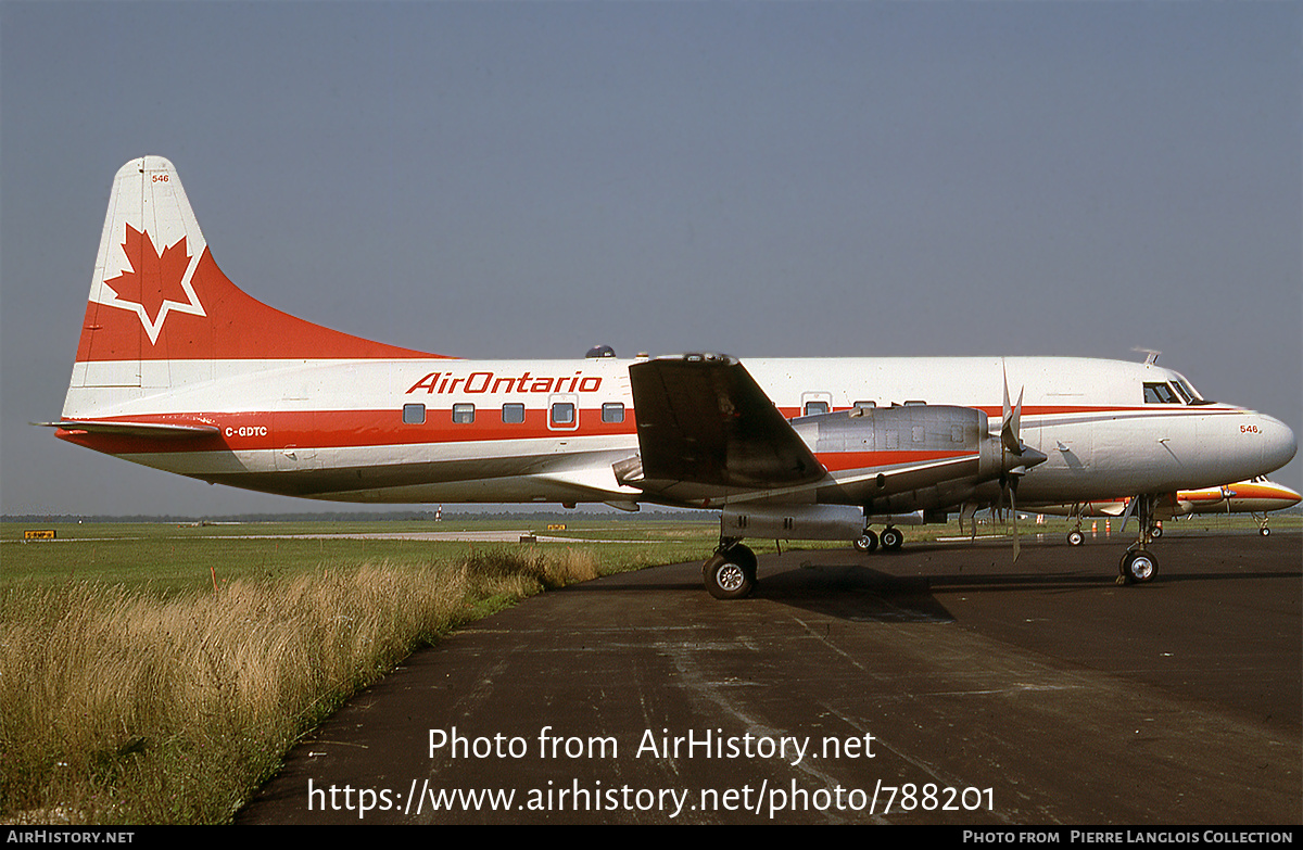 Aircraft Photo of C-GDTC | Convair 580 | Air Ontario | AirHistory.net #788201