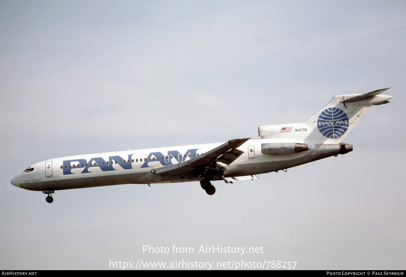 Aircraft Photo of N4736 | Boeing 727-235 | Pan American World Airways - Pan Am | AirHistory.net #788257