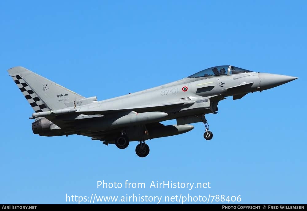 Aircraft Photo of MM7307 / 37-01 | Eurofighter EF-2000 Typhoon EFA | Italy - Air Force | AirHistory.net #788406