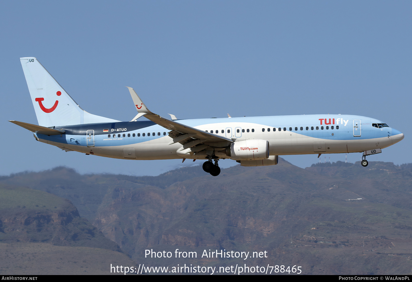 Aircraft Photo of D-ATUO | Boeing 737-8K5 | TUIfly | AirHistory.net #788465