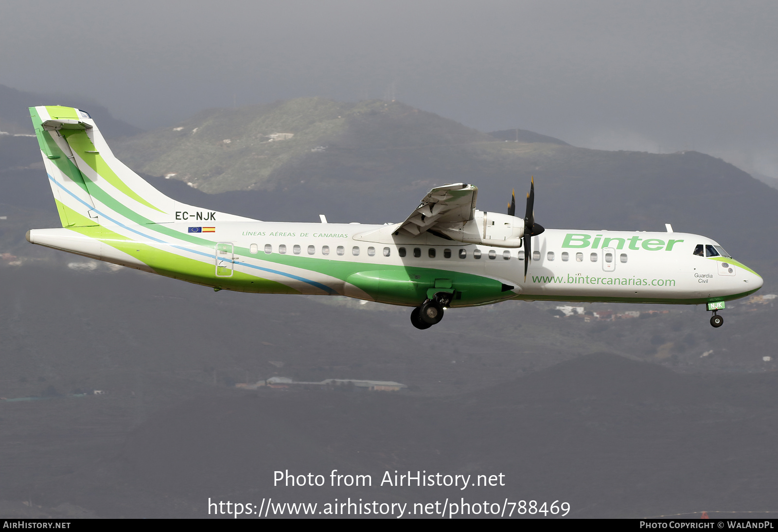 Aircraft Photo of EC-NJK | ATR ATR-72-600 (ATR-72-212A) | Binter Canarias | AirHistory.net #788469