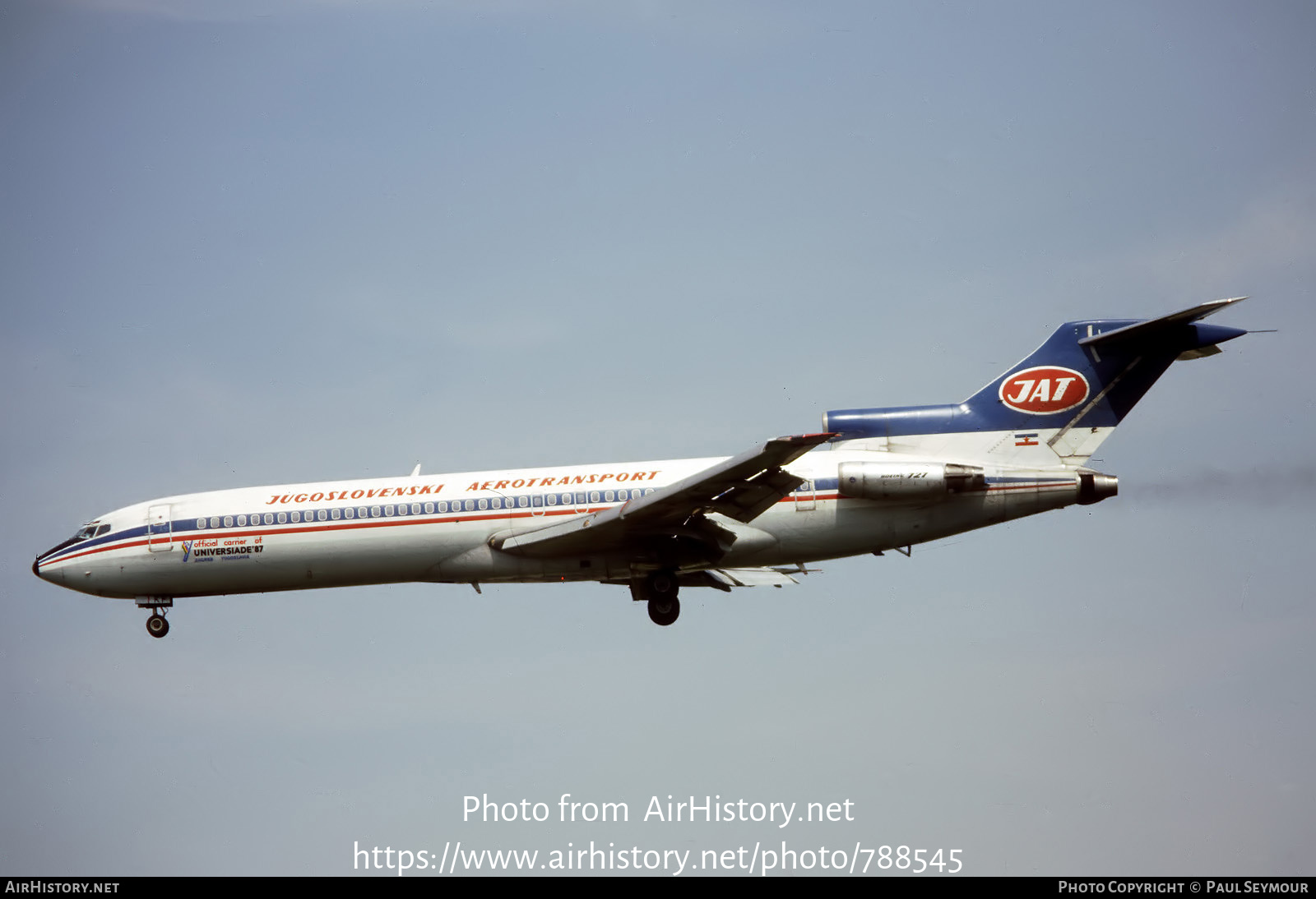 Aircraft Photo of YU-AKF | Boeing 727-2H9/Adv | JAT Yugoslav Airlines - Jugoslovenski Aerotransport | AirHistory.net #788545