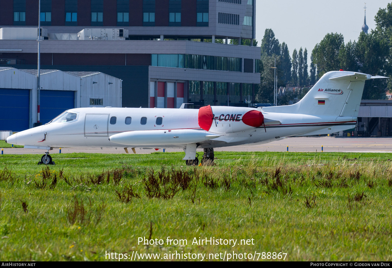 Aircraft Photo of D-CONE | Gates Learjet 35A | Air Alliance | AirHistory.net #788867