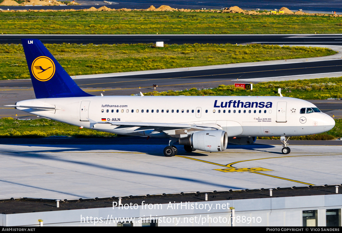 Aircraft Photo of D-AILN | Airbus A319-114 | Lufthansa | AirHistory.net #788910