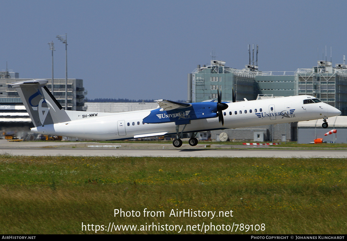 Aircraft Photo of 9H-MMW | Bombardier DHC-8-402 Dash 8 | Universal Air | AirHistory.net #789108