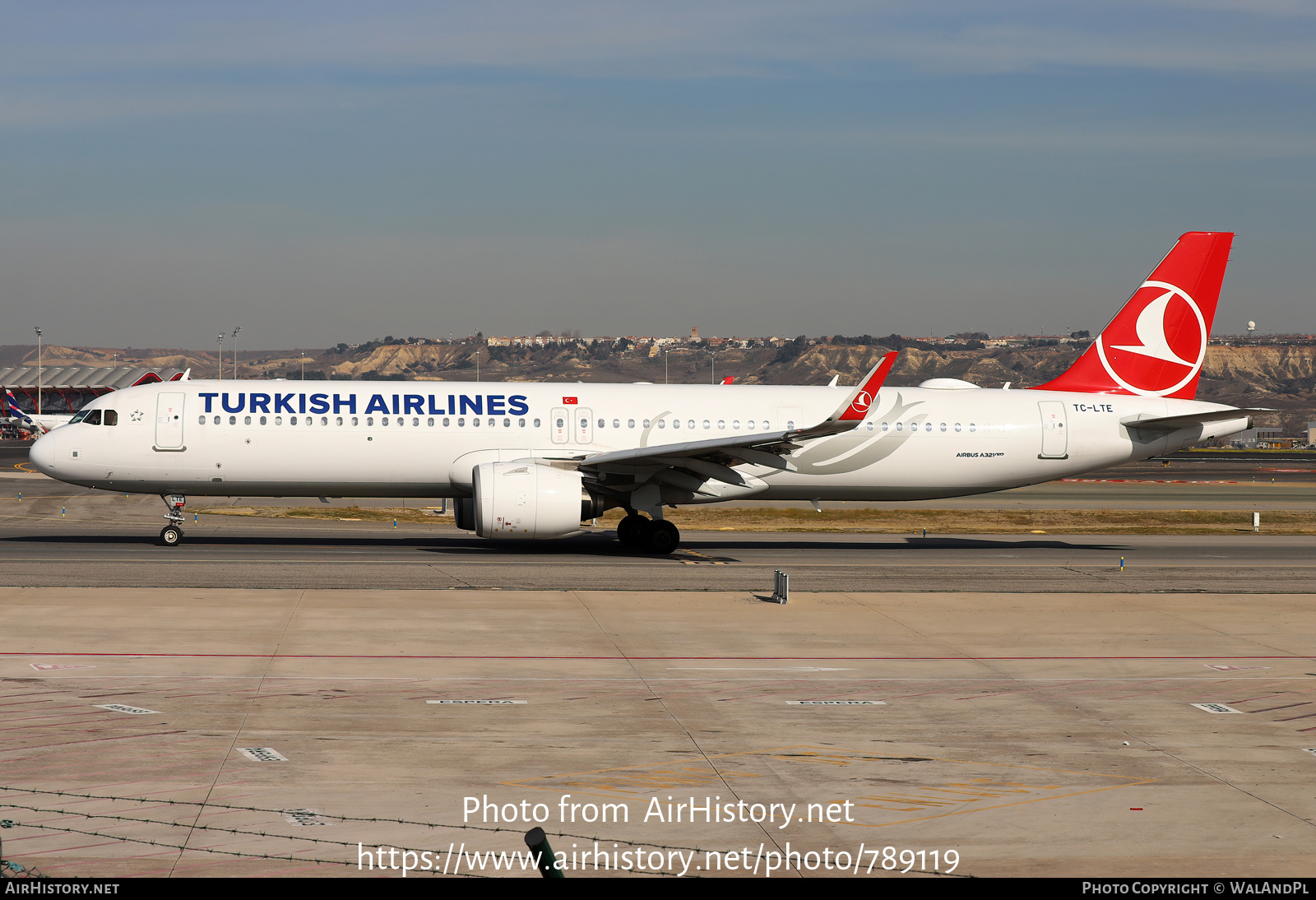 Aircraft Photo of TC-LTE | Airbus A321-271NX | Turkish Airlines | AirHistory.net #789119