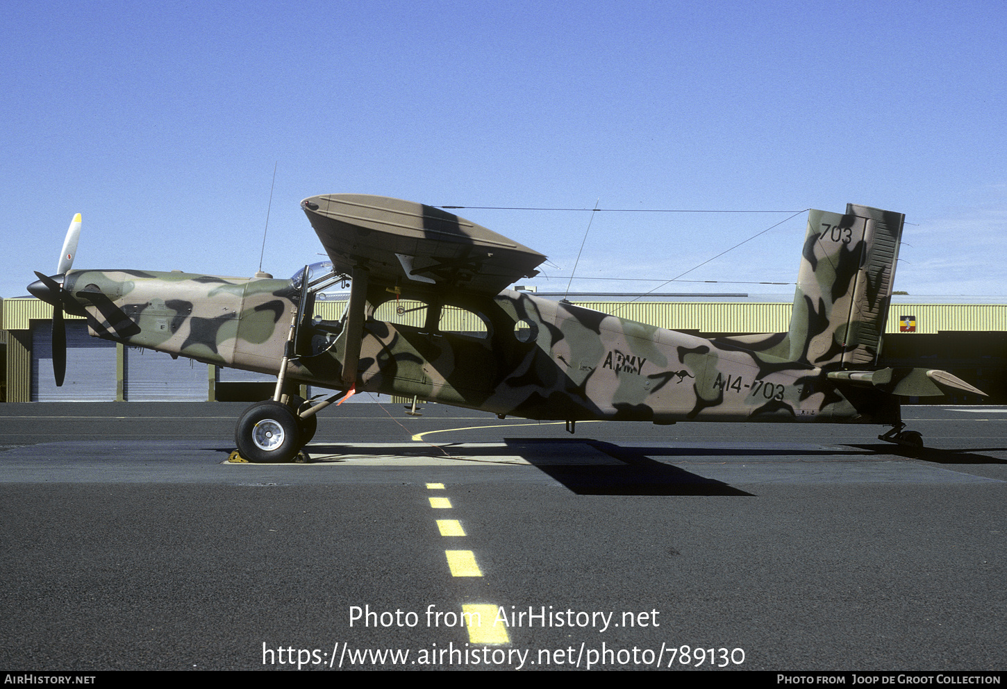 Aircraft Photo of A14-703 | Pilatus PC-6/B1-H2 Turbo Porter | Australia - Army | AirHistory.net #789130