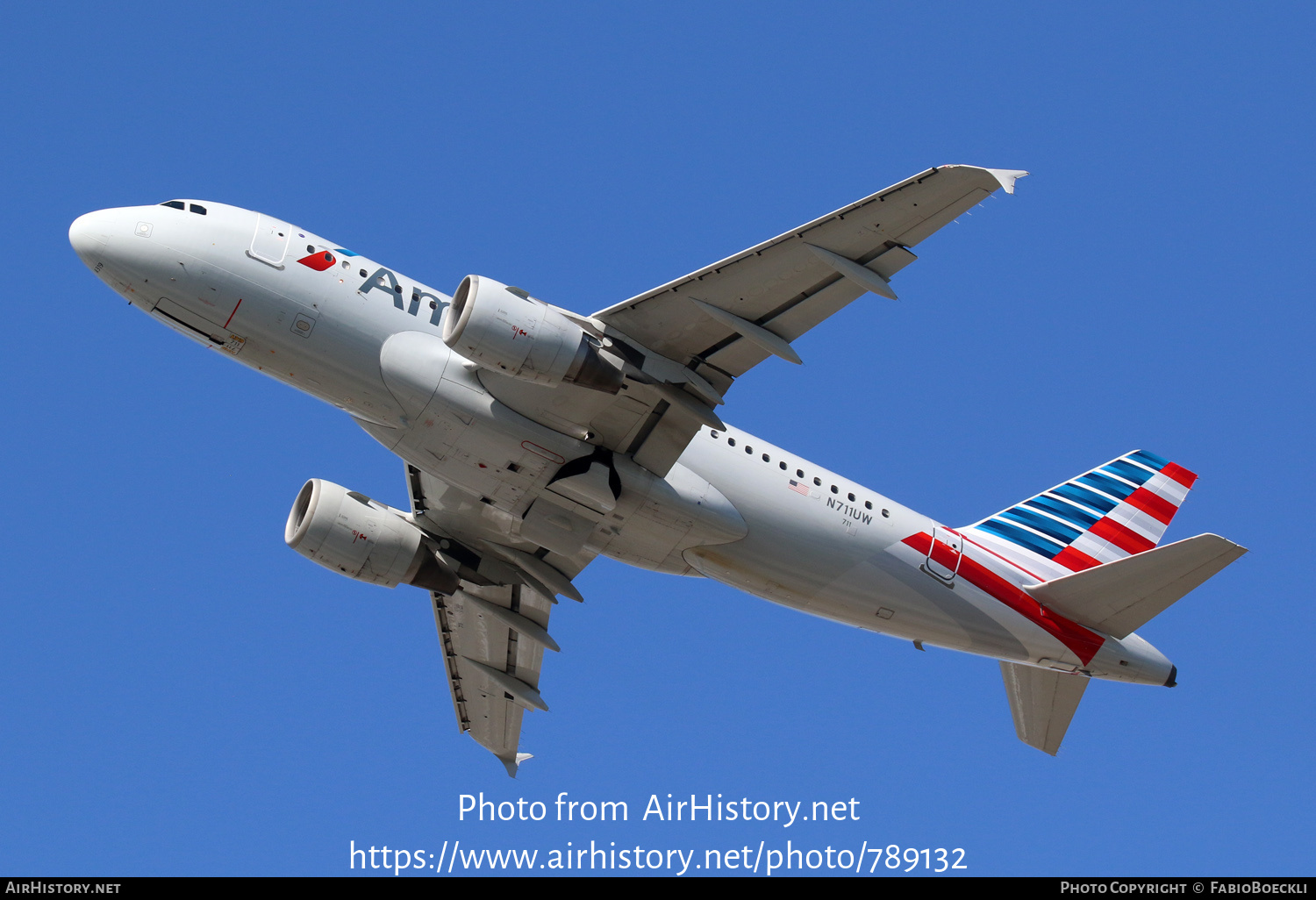 Aircraft Photo of N711UW | Airbus A319-112 | American Airlines | AirHistory.net #789132