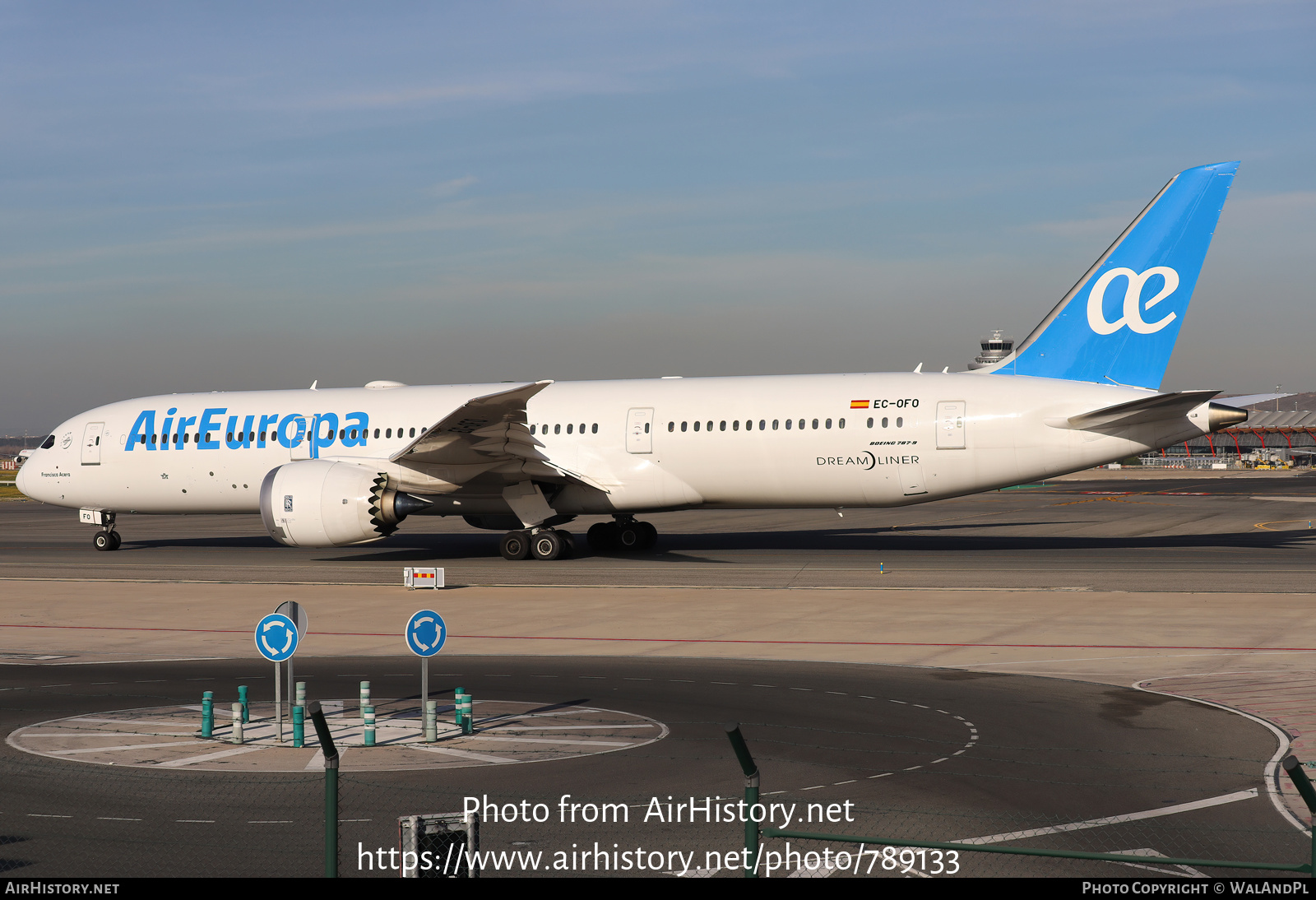 Aircraft Photo of EC-OFO | Boeing 787-9 Dreamliner | Air Europa | AirHistory.net #789133