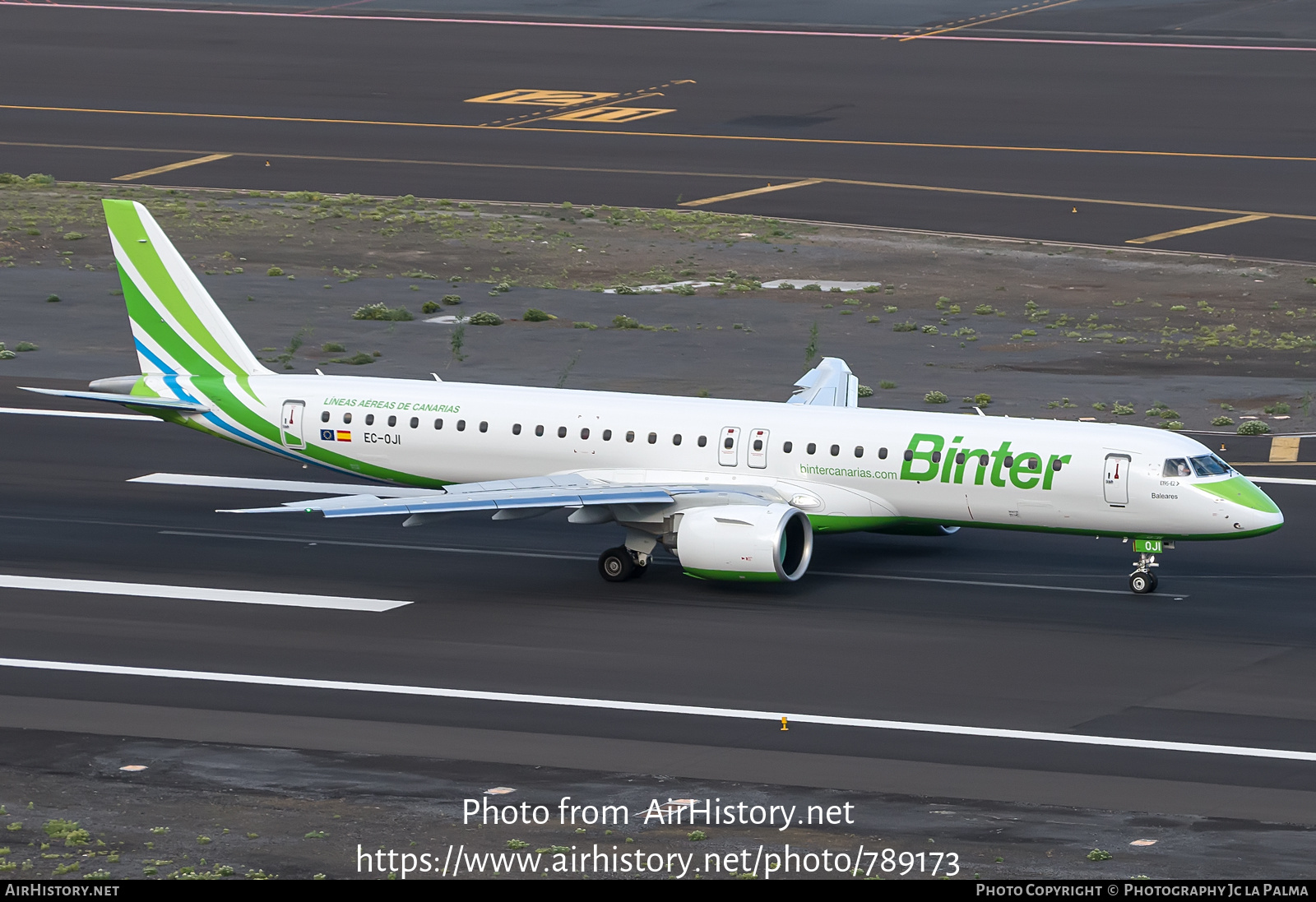 Aircraft Photo of EC-OJI | Embraer 195-E2 (ERJ-190-400 STD) | Binter Canarias | AirHistory.net #789173