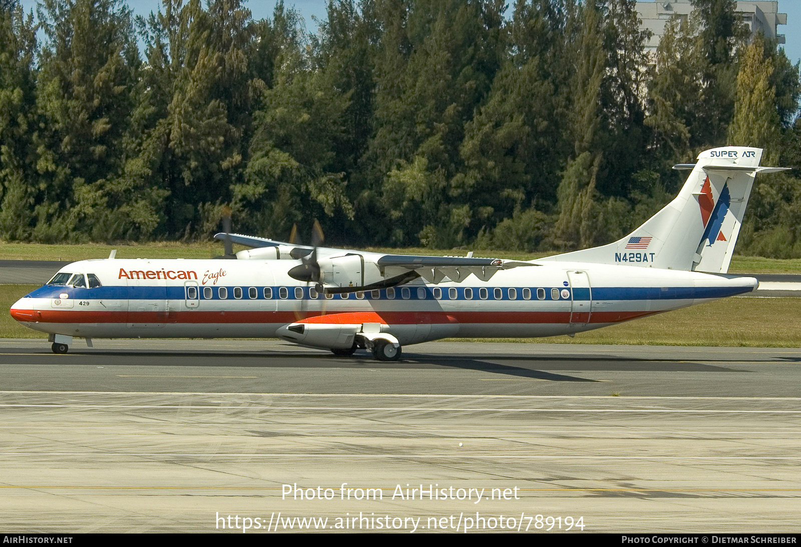 Aircraft Photo of N429AT | ATR ATR-72-212 | American Eagle | AirHistory.net #789194