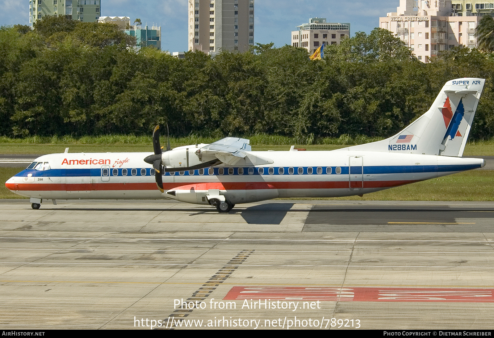 Aircraft Photo of N288AM | ATR ATR-72-202 | American Eagle | AirHistory.net #789213