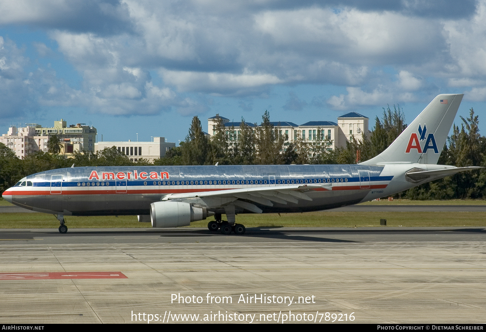 Aircraft Photo of N77080 | Airbus A300B4-605R | American Airlines | AirHistory.net #789216