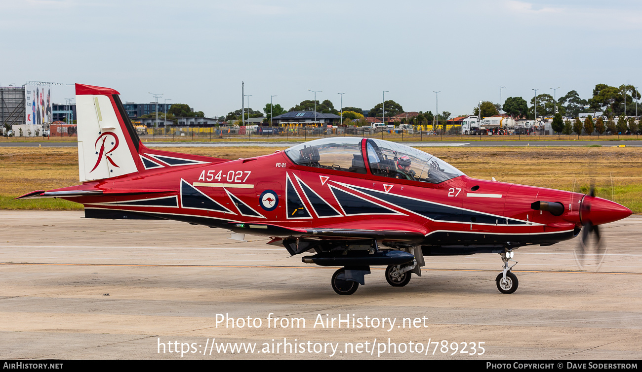 Aircraft Photo of A54-027 | Pilatus PC-21 | Australia - Air Force | AirHistory.net #789235