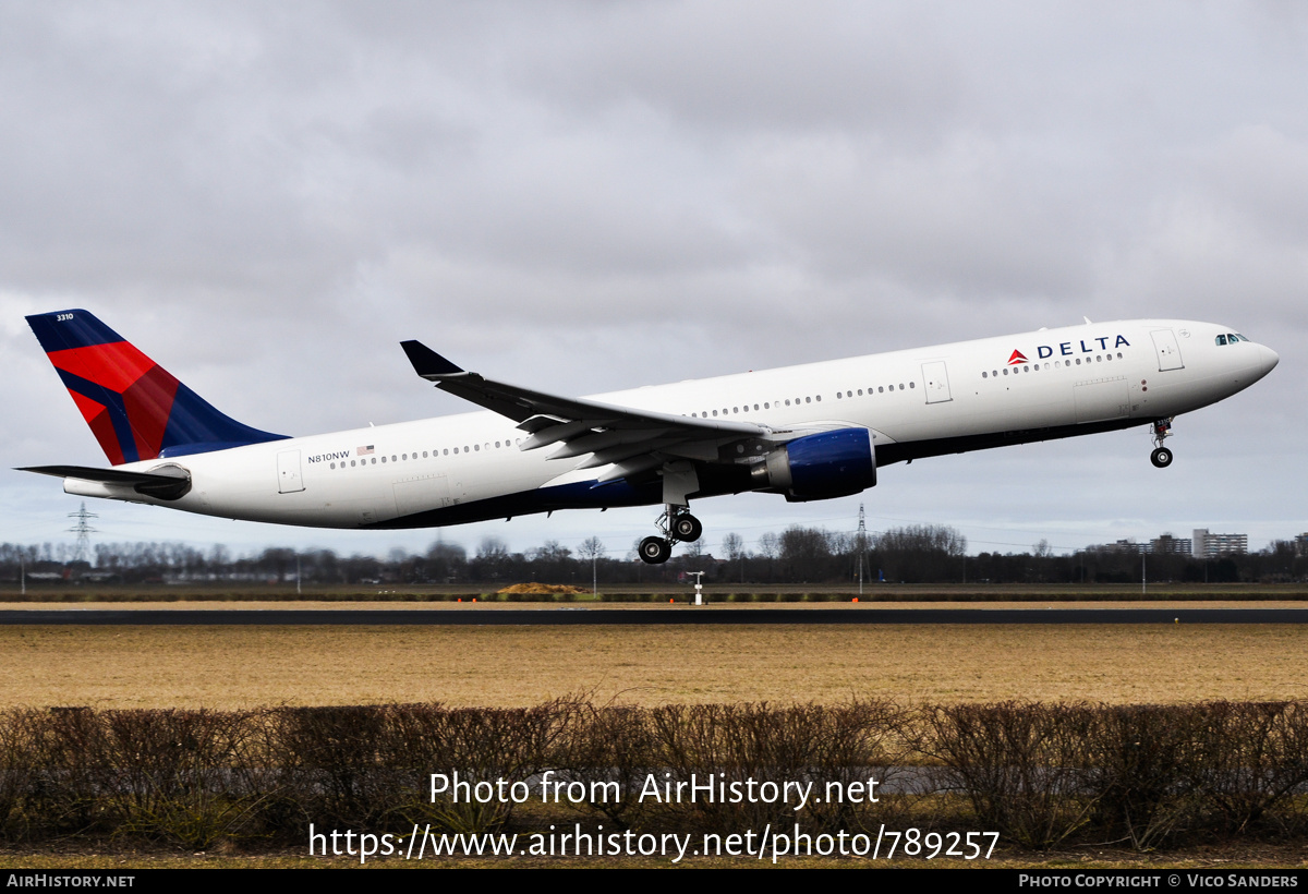 Aircraft Photo of N810NW | Airbus A330-323 | Delta Air Lines | AirHistory.net #789257