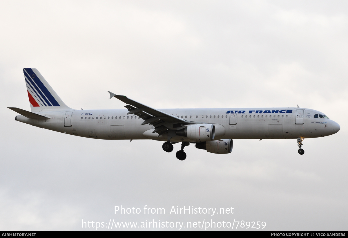 Aircraft Photo of F-GTAN | Airbus A321-211 | Air France | AirHistory.net #789259