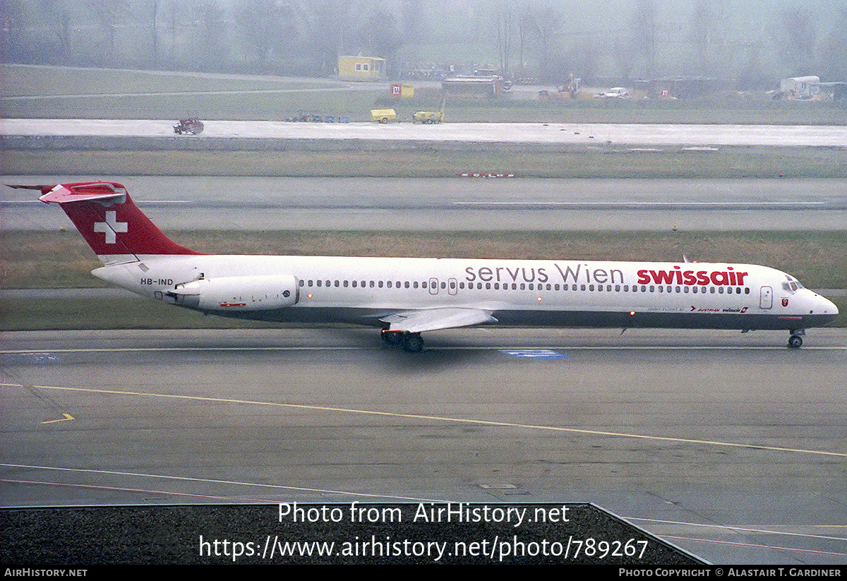 Aircraft Photo of HB-IND | McDonnell Douglas MD-81 (DC-9-81) | Swissair | AirHistory.net #789267