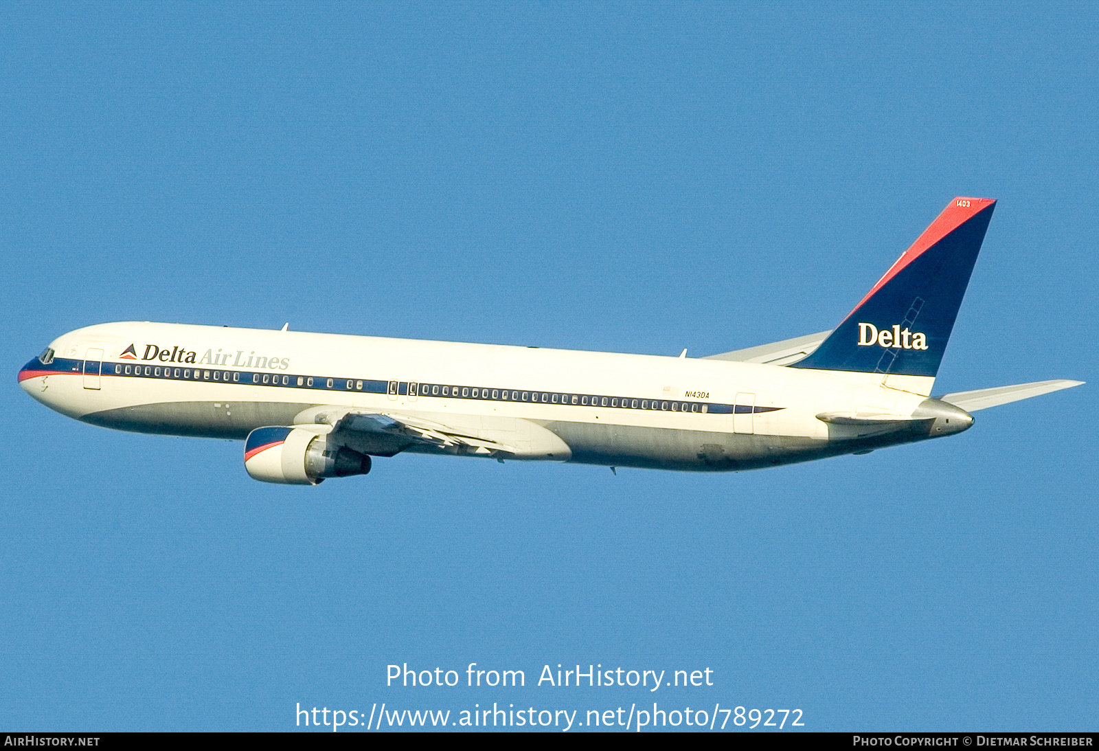 Aircraft Photo of N143DA | Boeing 767-332 | Delta Air Lines | AirHistory.net #789272