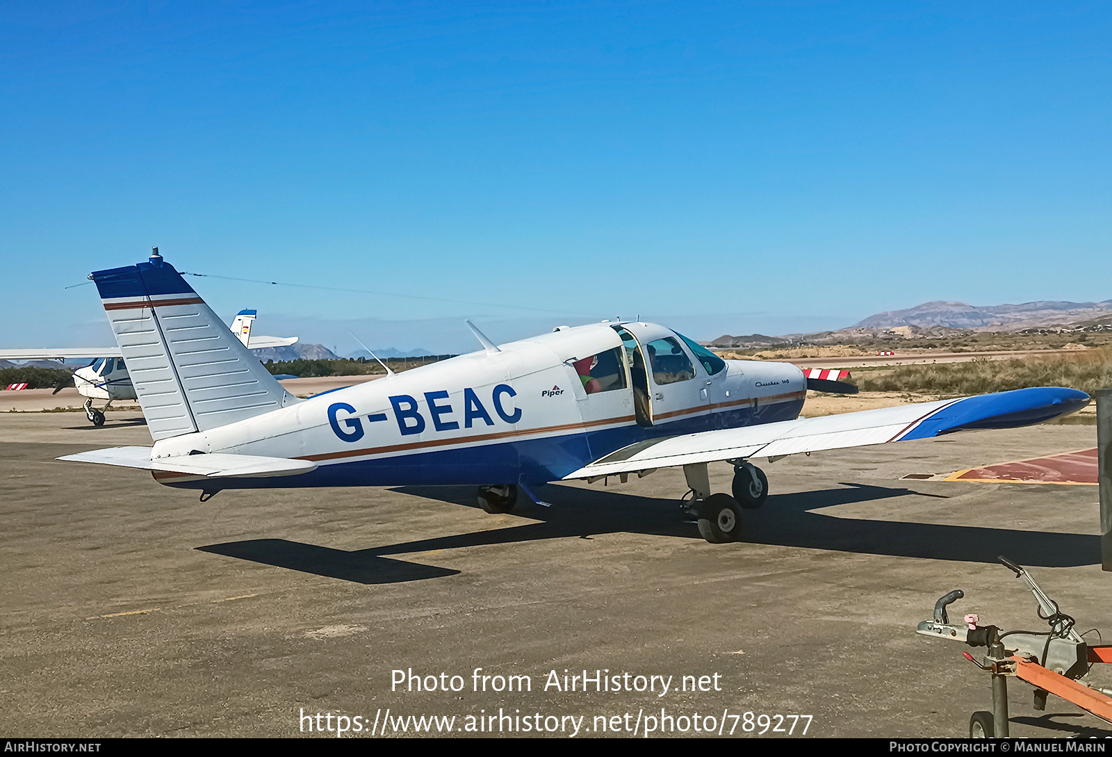 Aircraft Photo of G-BEAC | Piper PA-28-140 Cherokee | AirHistory.net #789277