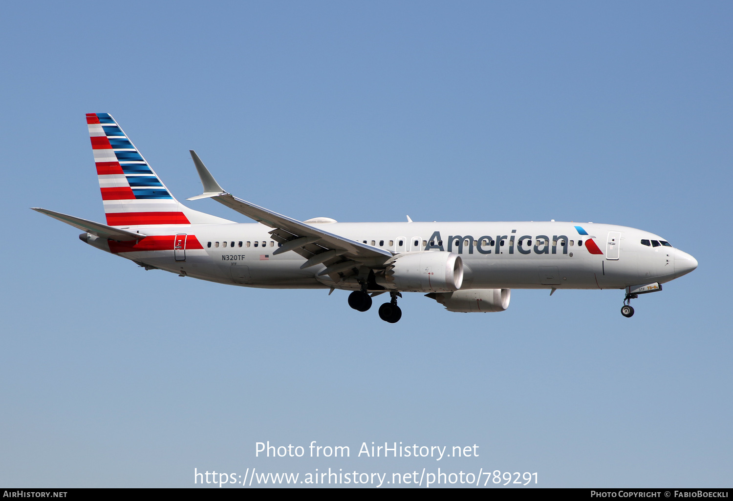 Aircraft Photo of N320TF | Boeing 737-8 Max 8 | American Airlines | AirHistory.net #789291