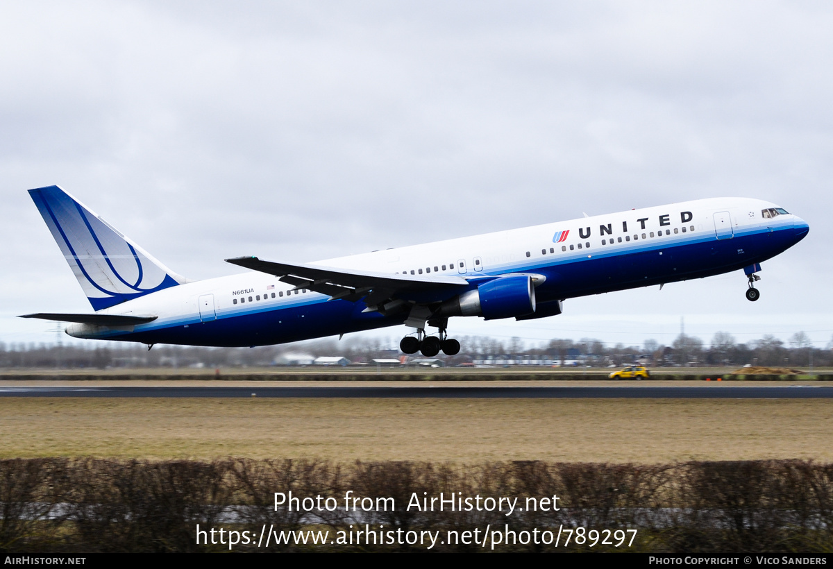 Aircraft Photo of N661UA | Boeing 767-322/ER | United Airlines | AirHistory.net #789297