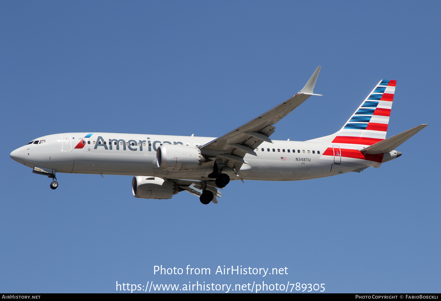 Aircraft Photo of N348TU | Boeing 737-8 Max 8 | American Airlines | AirHistory.net #789305