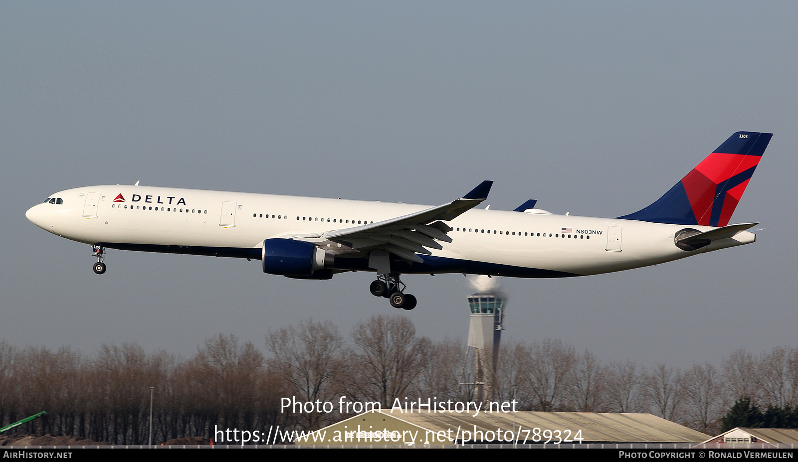 Aircraft Photo of N803NW | Airbus A330-323 | Delta Air Lines | AirHistory.net #789324