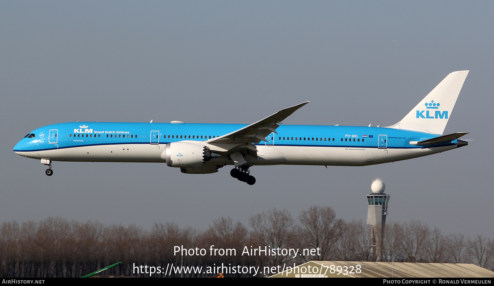 Aircraft Photo of PH-BKL | Boeing 787-10 Dreamliner | KLM - Royal Dutch Airlines | AirHistory.net #789328