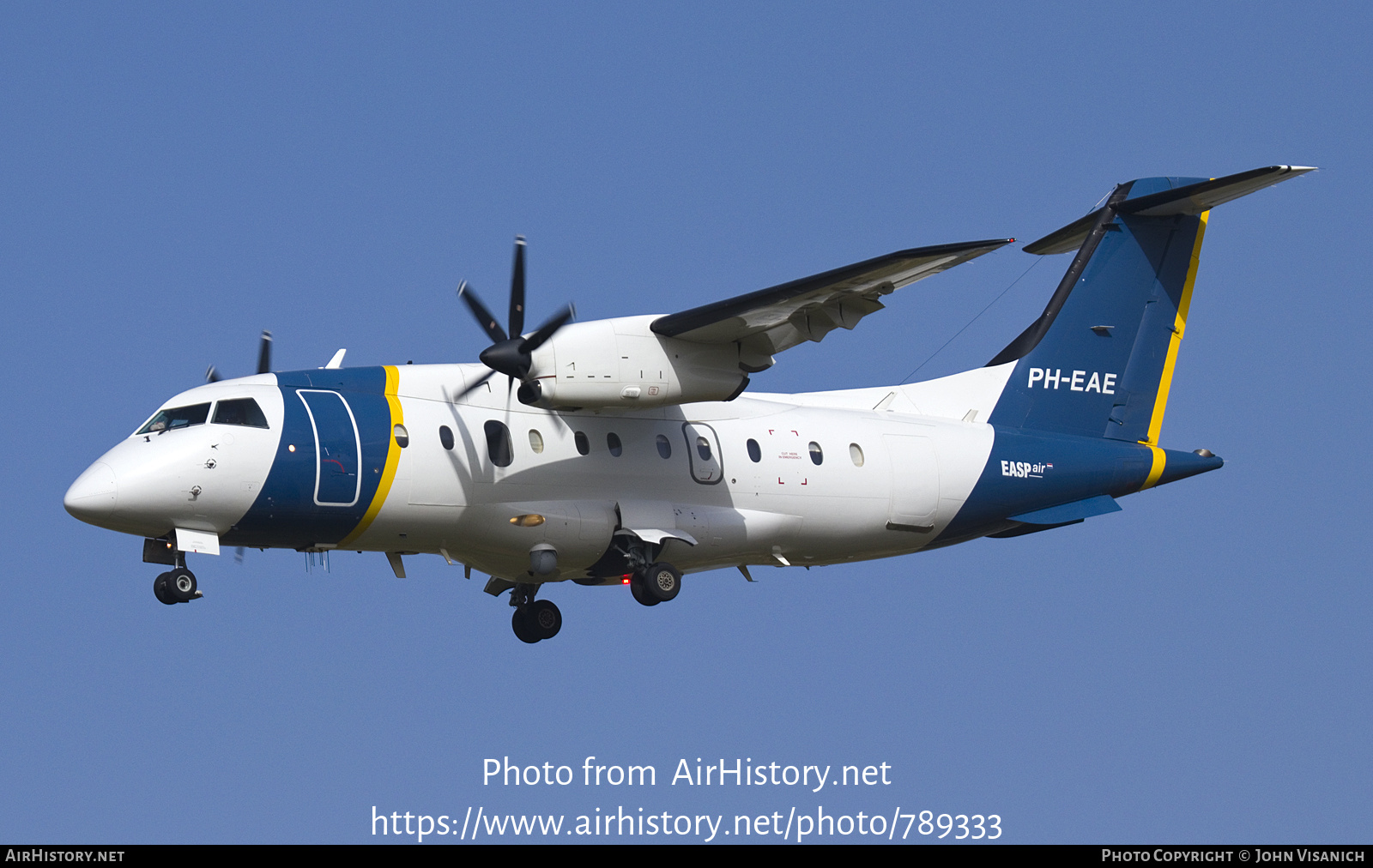 Aircraft Photo of PH-EAE | Dornier 328-110 | EASP Air - Executive Airborne Systems & Platforms | AirHistory.net #789333