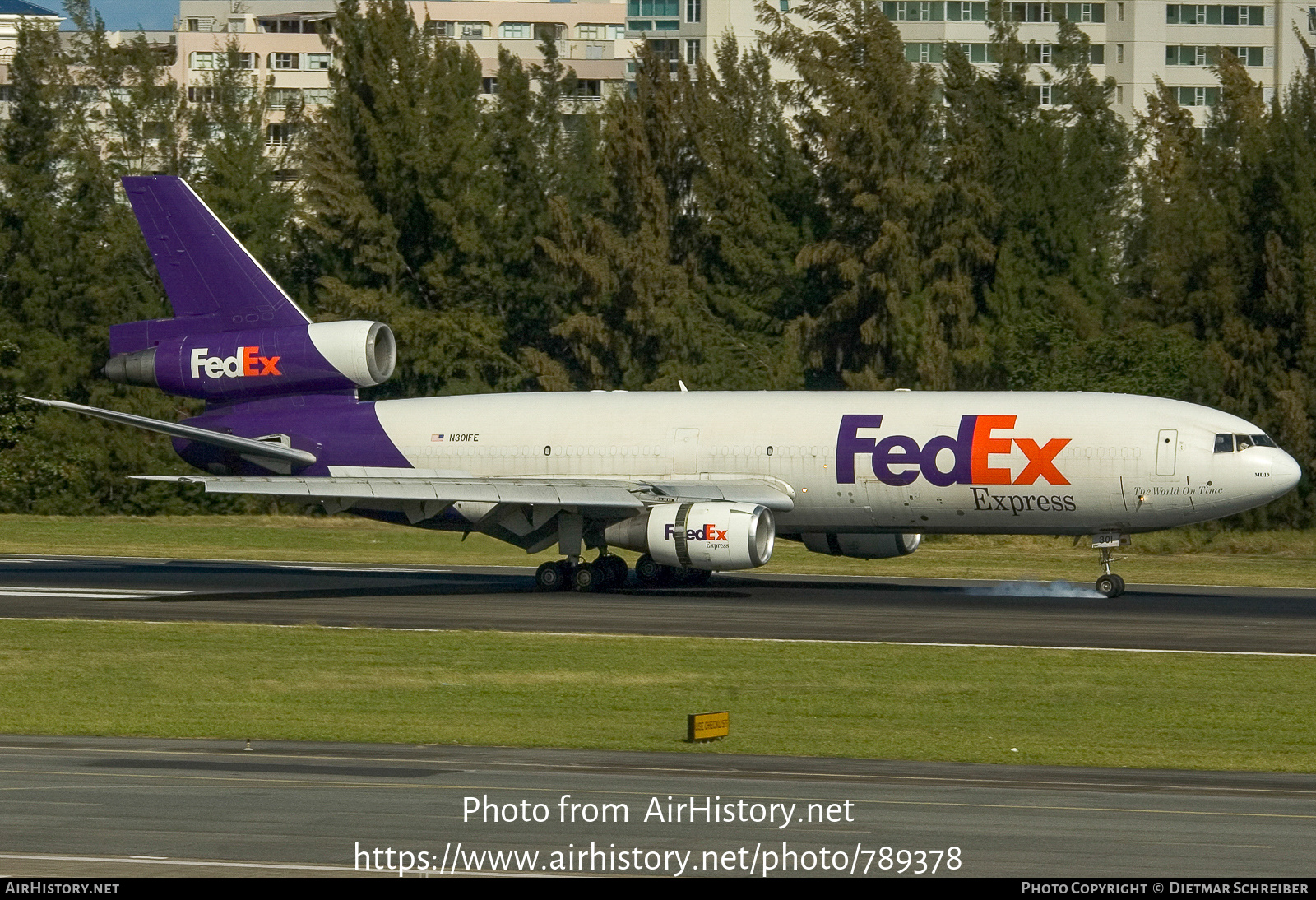 Aircraft Photo of N301FE | McDonnell Douglas DC-10-30CF | FedEx Express - Federal Express | AirHistory.net #789378