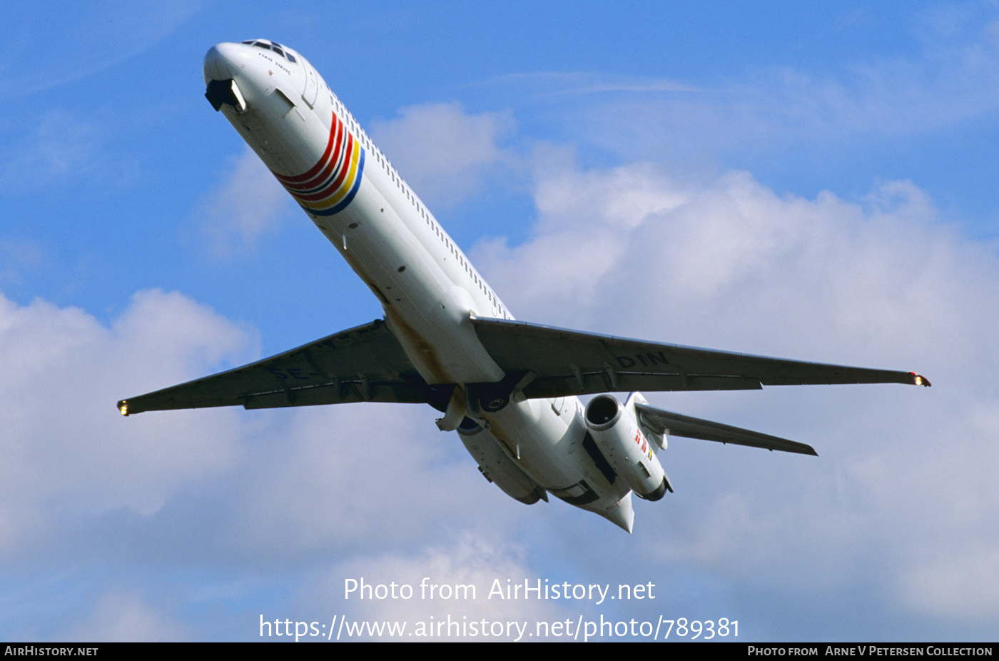 Aircraft Photo of SE-DIN | McDonnell Douglas MD-82 (DC-9-82) | Scandinavian Airlines - SAS | AirHistory.net #789381