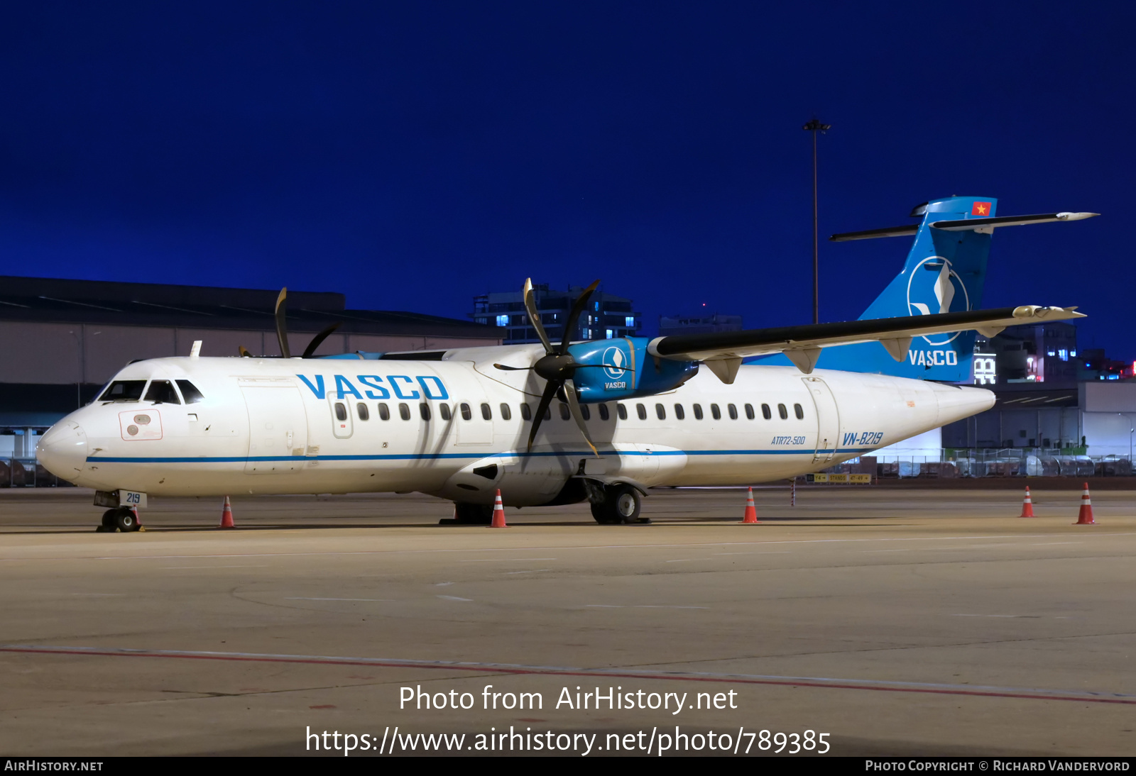 Aircraft Photo of VN-B219 | ATR ATR-72-500 (ATR-72-212A) | Vietnam Air Services Company - VASCO | AirHistory.net #789385