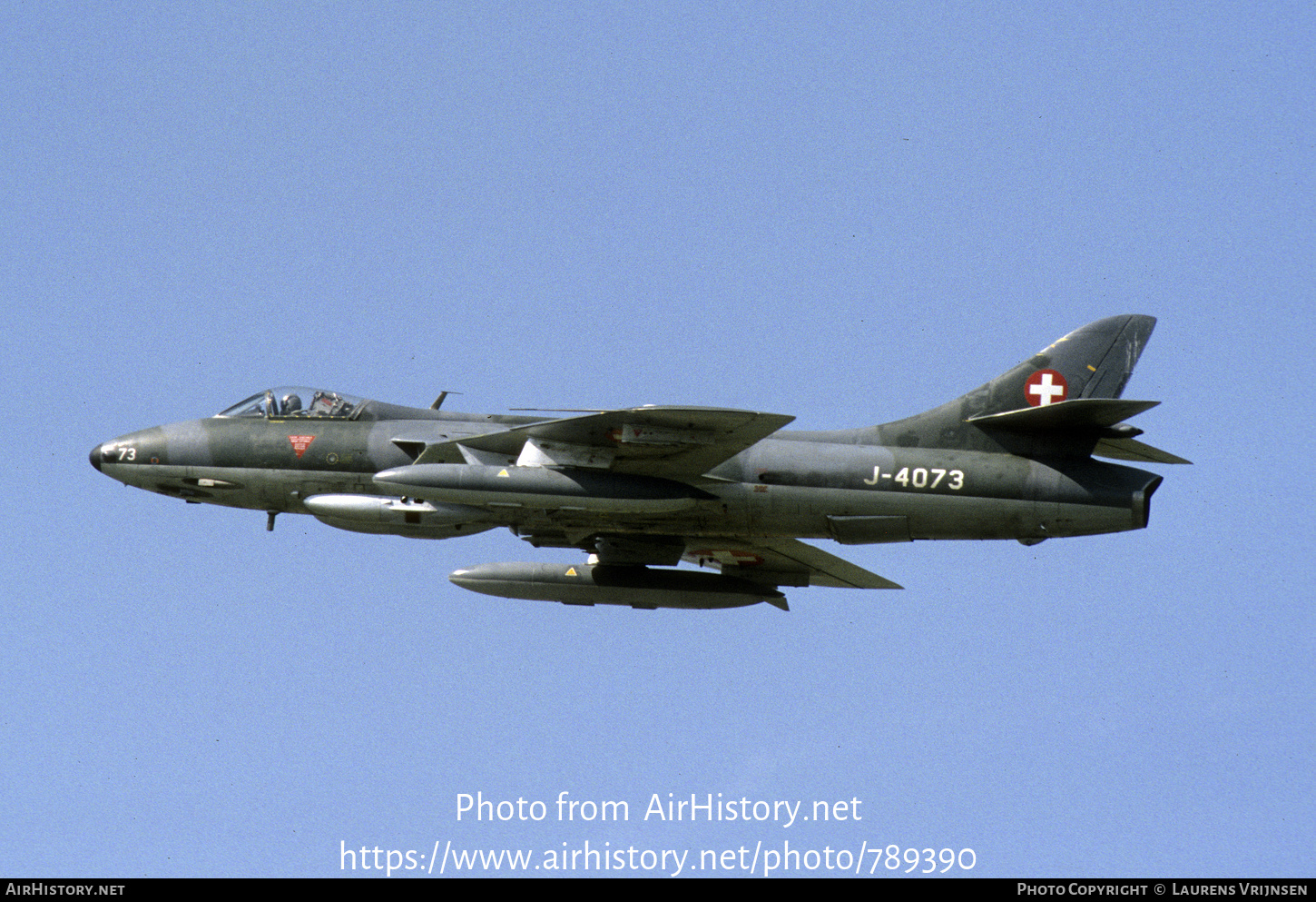 Aircraft Photo of J-4073 | Hawker Hunter F58 | Switzerland - Air Force | AirHistory.net #789390