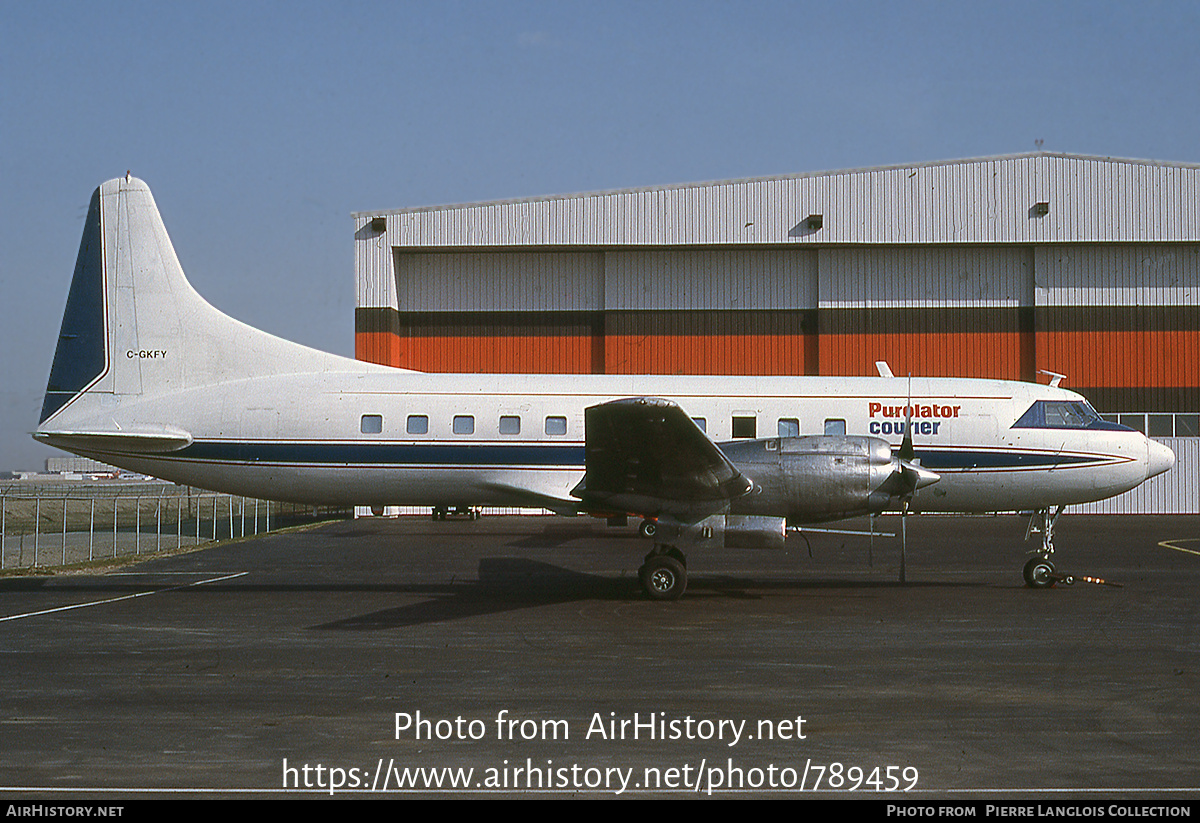 Aircraft Photo of C-GKFY | Convair 580/F | Purolator Courier | AirHistory.net #789459