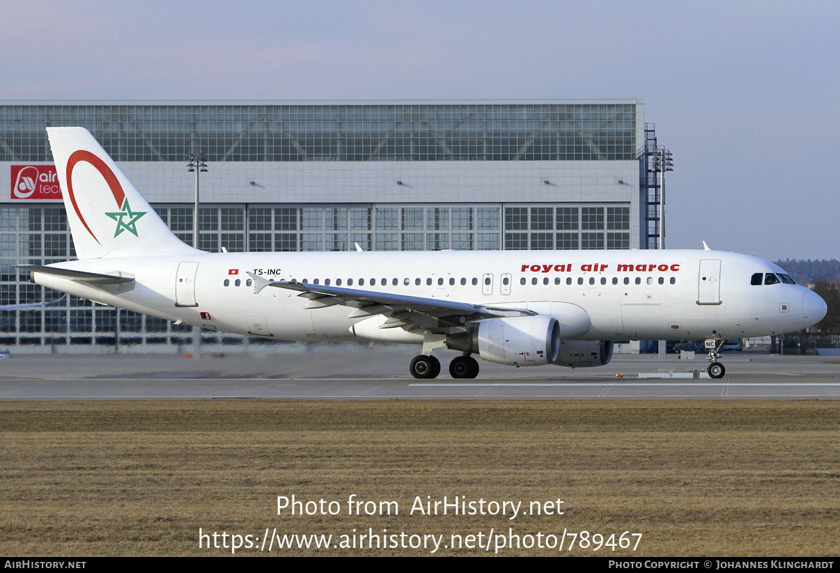 Aircraft Photo of TS-INC | Airbus A320-214 | Royal Air Maroc - RAM | AirHistory.net #789467