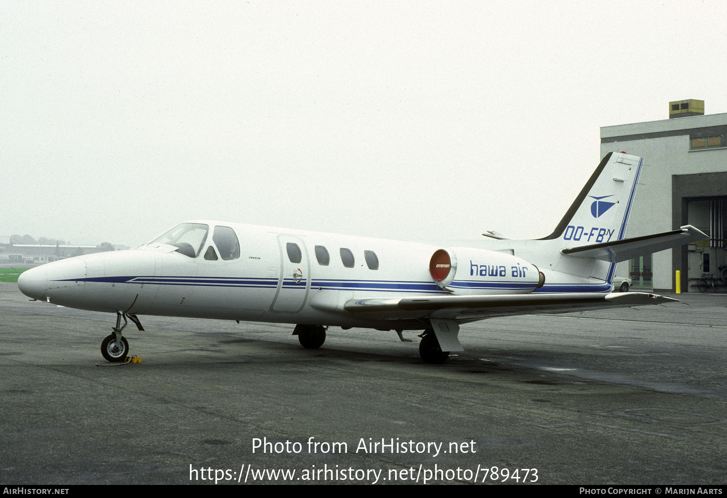 Aircraft Photo of OO-FBY | Cessna 500 Citation I | Hawa Air | AirHistory.net #789473